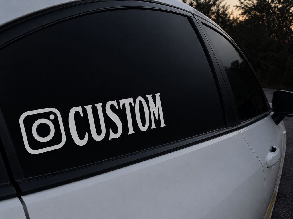 Custom Instagram Handle Decal