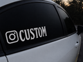 Custom Instagram Handle Decal