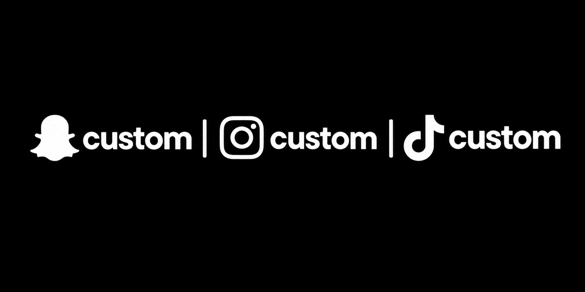Custom Instagram Handle Decal